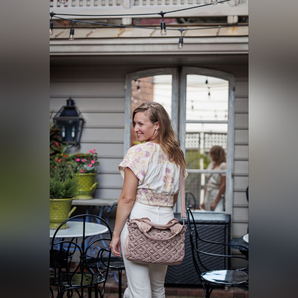 LATICO LEATHER Hand-Woven Kate Handbag W/ Crossbody Strap - Picture 11 of 14